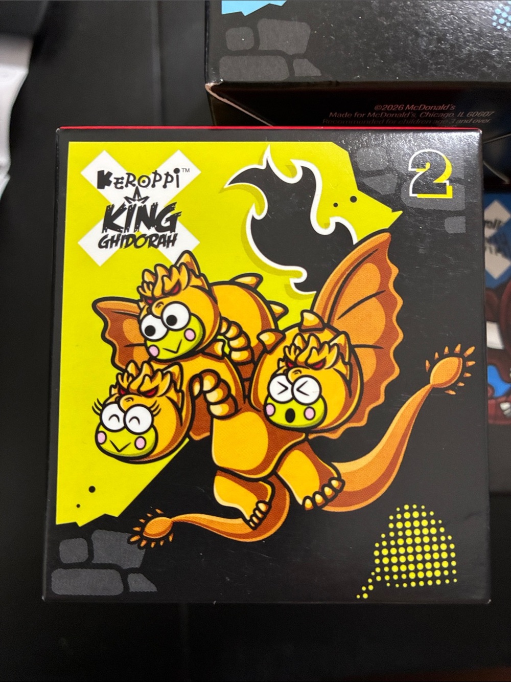 Hello Kitty King Ghidorah Playset Boxed Character in Yellow & Orange